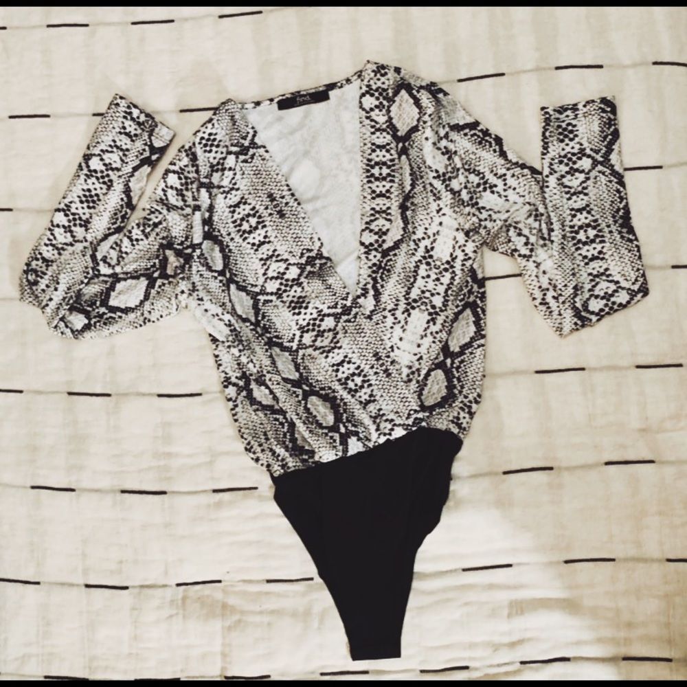 Snakeskin Bodysuit Longsleeve